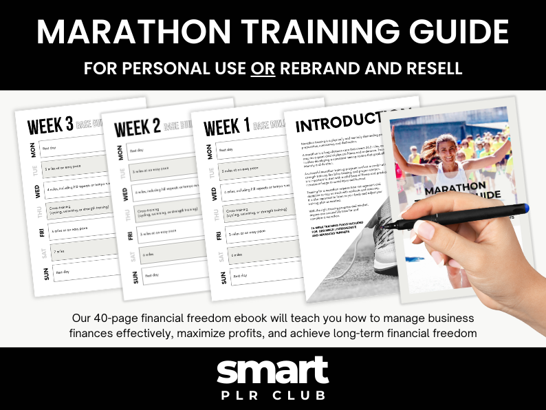 Marathon Training Guide - For personal use OR rebrand and resell with PLR