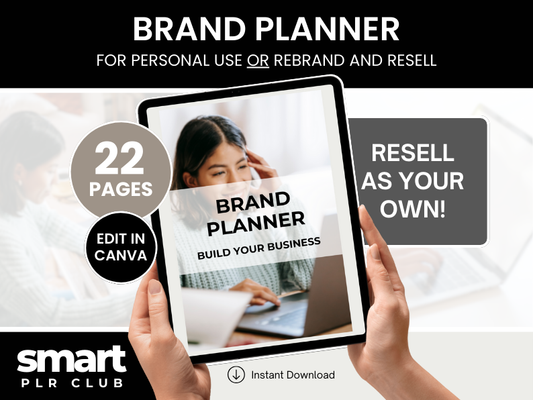 Brand Planner - For personal use OR rebrand and resell with PLR