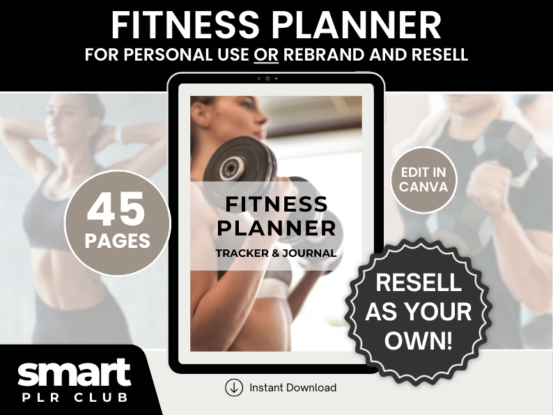 Fitness Planner - For personal use OR rebrand and resell with PLR