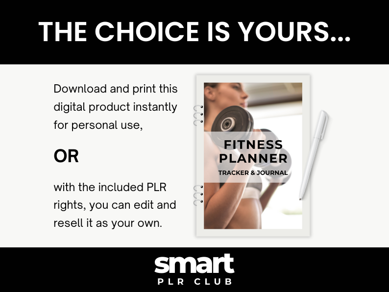 Fitness Planner - For personal use OR rebrand and resell with PLR